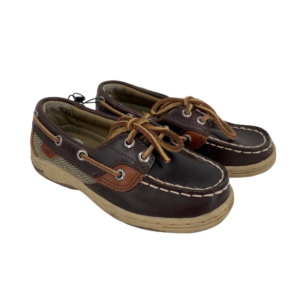 Sperry Boys Leather Bluefish Loafers Size 9.5